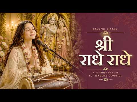 Shri Radhe Radhe Soulful Chanting | Peaceful Krishna Bhajan | Divine Meditation Mantra
