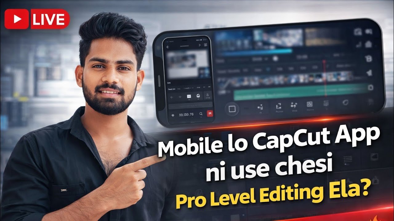 mobile lo Capcut app use chesi professional ga  videos edit cheyadam ela???