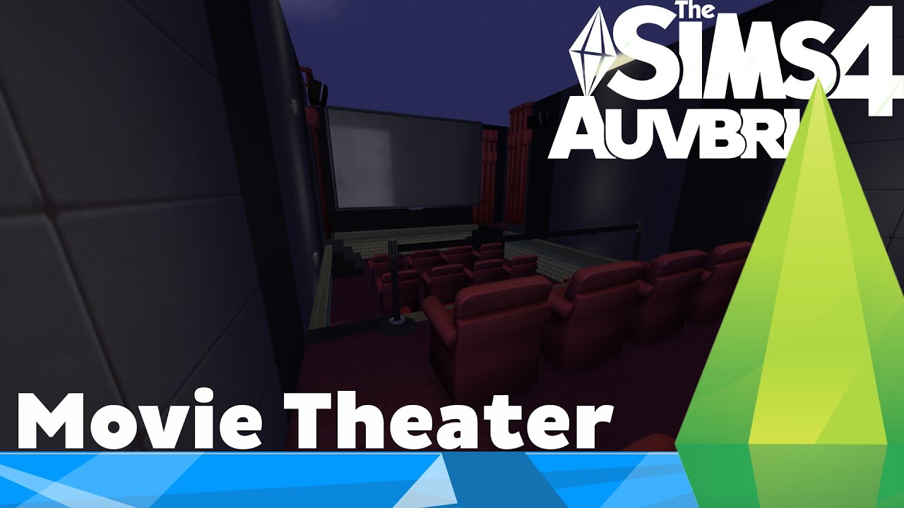 The Sims 4 - Room Build - Movie Theater - YouTube