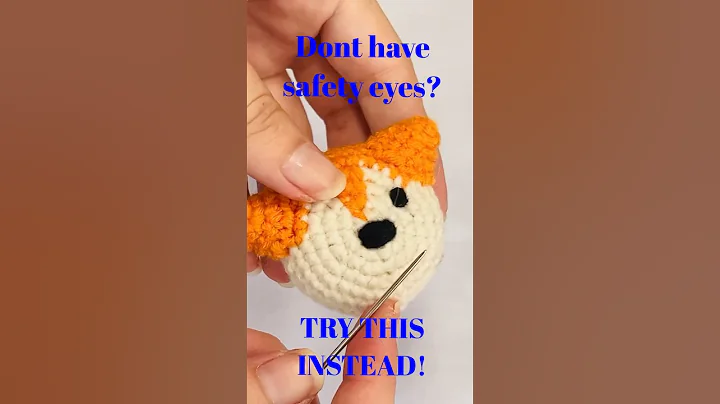 Don’t have safety eyes? Try this for your projects! ❤️✨✨#crochet #amigurumi #viral #crochetpatterns