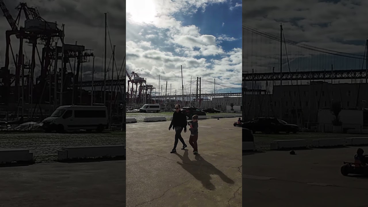 Walking by the River in Lisbon | Peaceful December Stroll in Portugal