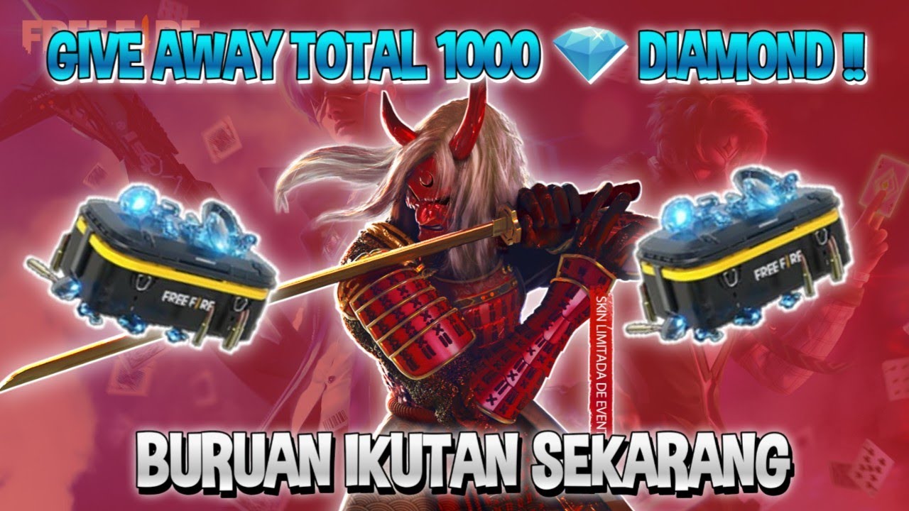 Live FF Giveaway 1000 DM Free Fire 2 YouTube