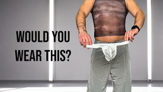 White Spandex Thong for Men… Would YOU Wear It?