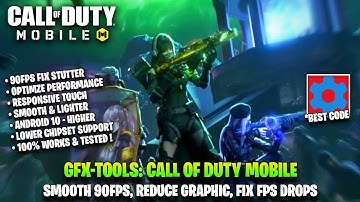 90FPS GFX-TOOLS IN COD MOBILE | SET EDIT CODM (2023)