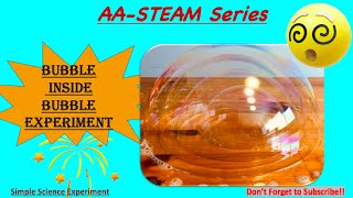 Science Tricks with Surface Tension | Bubble inside the Bubble | How to make a BUBBLE solution