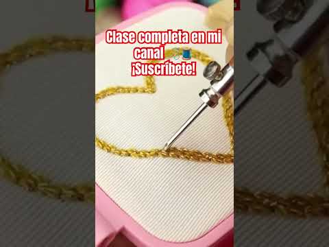 Puntada fácil con aguja mágica #embroidery #handmade #bordandoarte #puntadas #bordado #embroidered