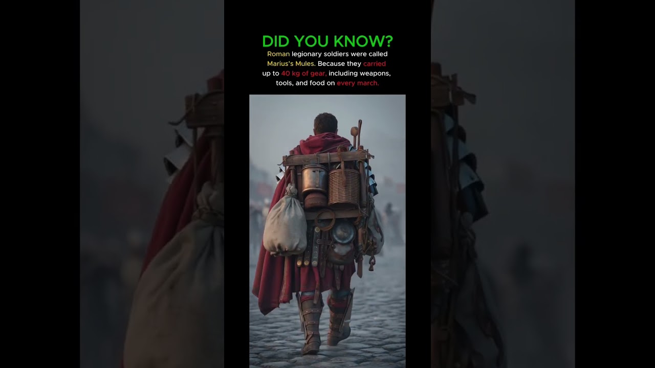 Roman Legionaries Had to Carry So Much 