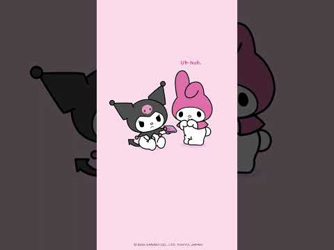 You can always count on your friends 🩷💜 #Kuromi #MyMelody #Shorts