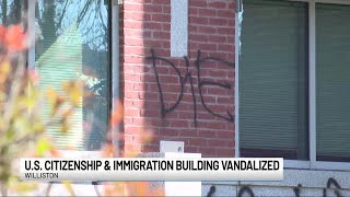 Federal building in Williston vandalized