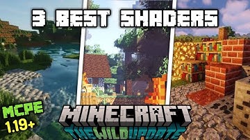 Top 3 Best Shaders in Minecraft 1.19 | MCPE/Bedrock (Hindi)