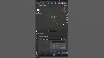 Camera follow path in Blender | Mana 3D | #shorts