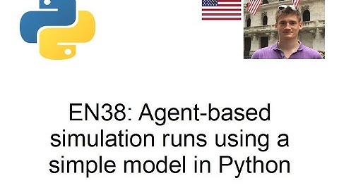 Agent-based simulation run using simple model in Python