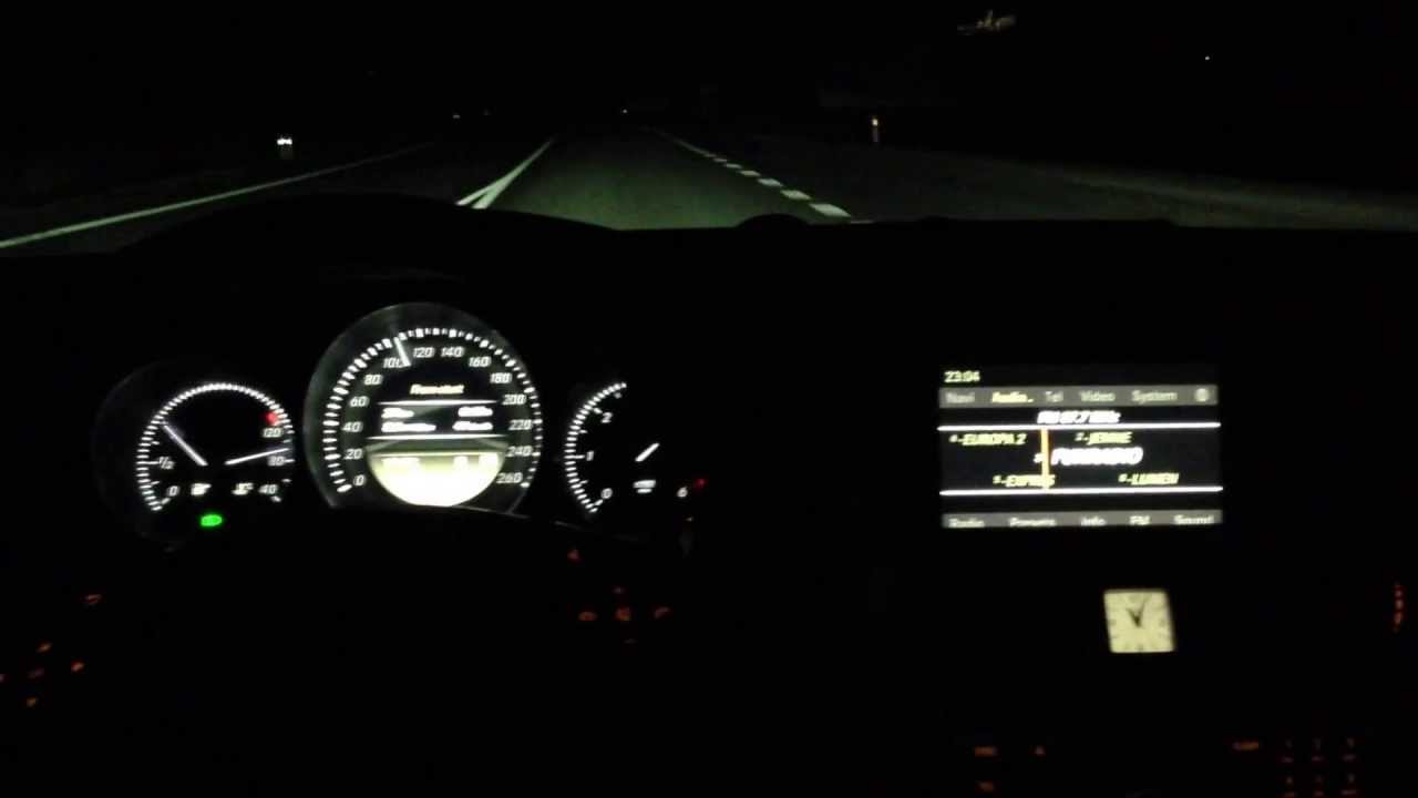 Mercedes Cls Over 200 Km H Night Drive Sl 3