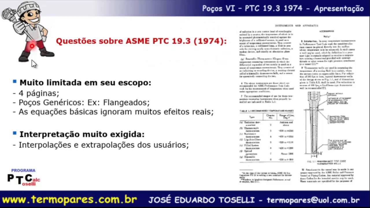 Poços Termométricos PTC 19.3 1974 Primeira norma e importância do seu uso projetos