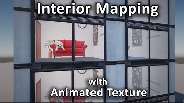 Interior Mapping with Animated Texture and Furniture Plane - Unity Shader Graph tutorial