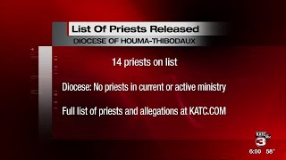 Houma-Thibodaux releases list, Lafayette Diocese still 'examining clergy files'