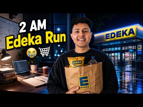 2AM Hunger Got Me Outside for Edeka 🛒😭 | Vlog