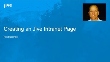 Creating Portal Pages in Jive