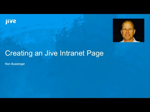 Creating Portal Pages in Jive