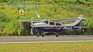 Decolou E Deu Pane Momentos De Tensão No Cessna 210 Com Escuta Aérea