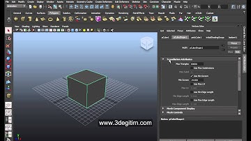 Autodesk Maya Attribute Editör Özelliği Dersi Bölüm 6
