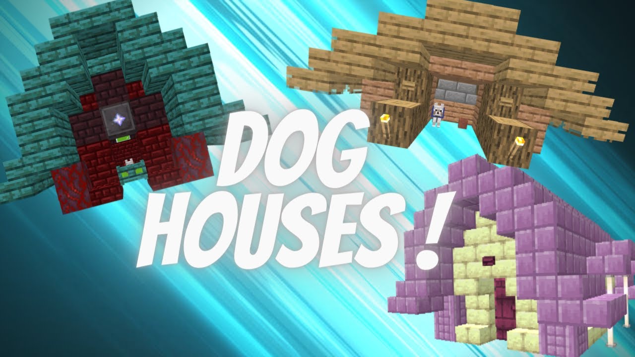 3 Small Minecraft Dog House Builds ! YouTube
