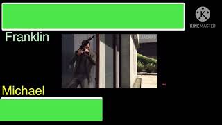 Franklin Vs Michael And Trevor With Healthbars