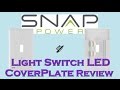 SnapPower Light Switch LED Cover Plate SnapPower Light Switch LED Cover Plate