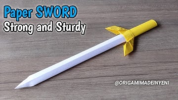 How to make a paper SWORD a Strong and Sturdy  | Origami Sword