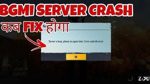 bgmi server crash | how to fix bgmi server error problem | sever uk