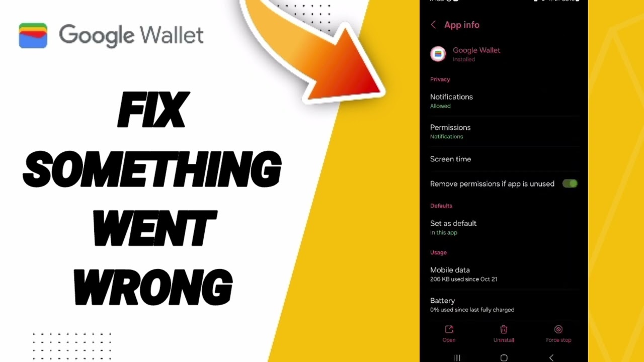 How To Fix Something Went Wrong On Google Wallet App