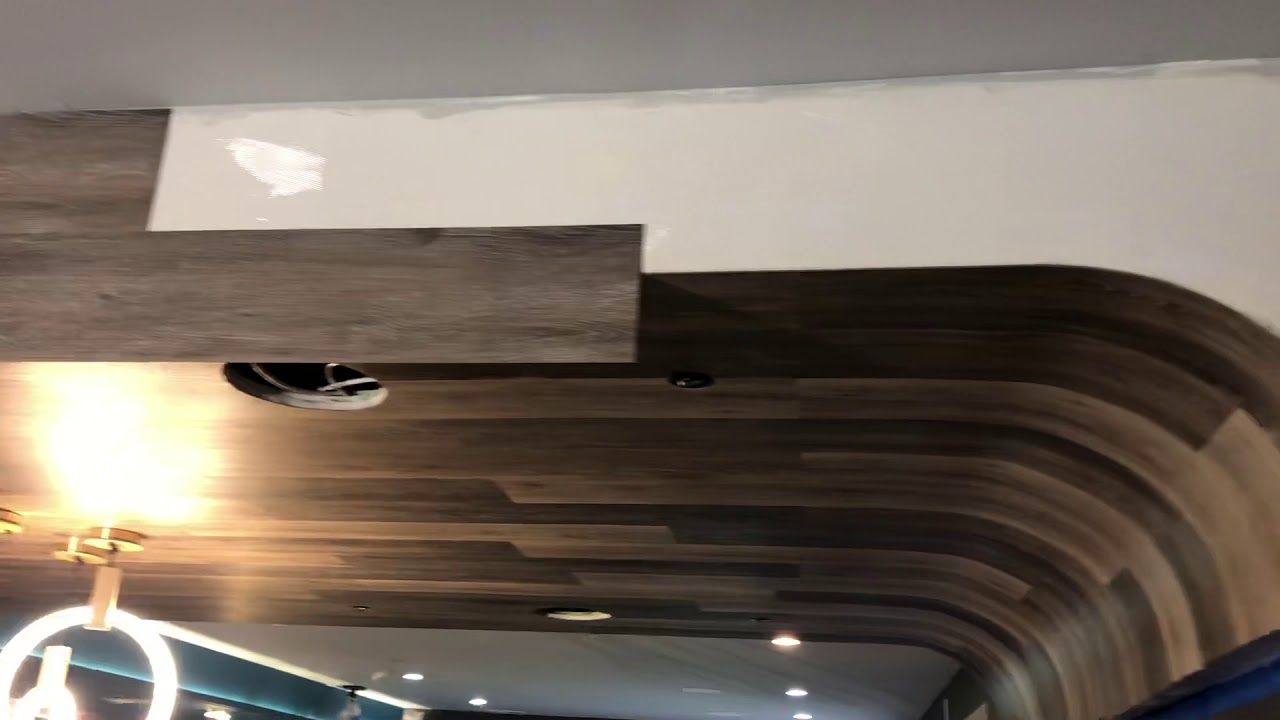 Vinyl plank over ceiling