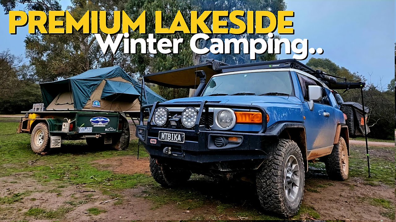 Lakeside SOLO CAMPING | Delatite Arm Bushland | Campfire cooking | FJ Cruiser