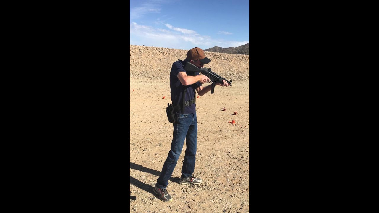 Shooting an MP5A2 Full Auto On Single Shot
