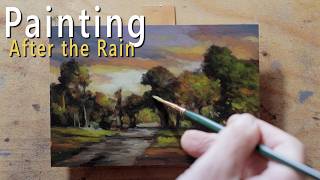 After the Rain 4×6 – 15 Minute Painting Session!