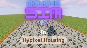 Create MINING SIMULATOR Step-by-Step Guide! | Hypixel Housing Guide