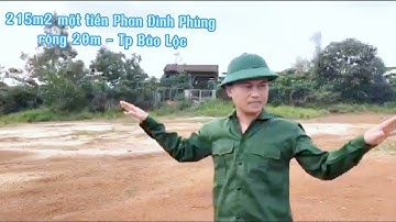 215m2 mặt tiền Phan Đình Phùng rộng 20m, phường Lộc Tiến Tp Bảo Lộc