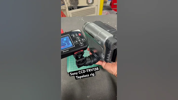 My Sony CCD-TRV138 Tapeless Rig Setup #sony #camcorder #tapeless #digitnow