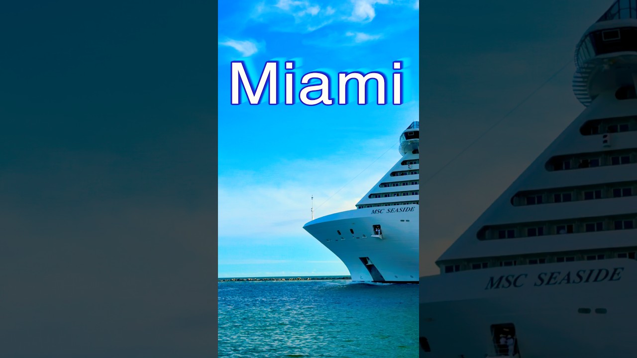 MSC Seaside Sets Sail from PortMiami 🛳️ #dream #vacation #travel #cruise