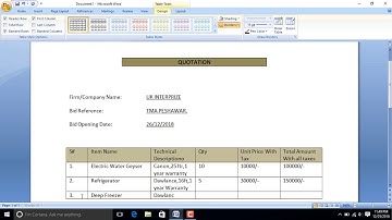 How to make a Quotation