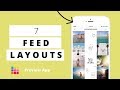 Instagram Feed LAYOUTS you can create in Preview App
