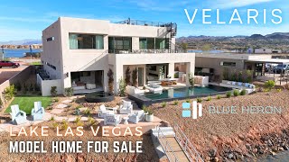 Blue Heron Velaris Model Home for Sale at Lake Las Vegas with Sky Deck, Dock and Lake Views $3.95M