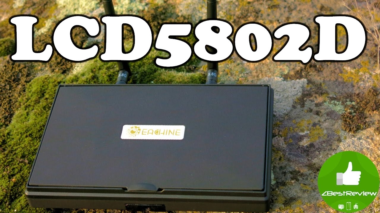 ✔ FPV, DVR Монитор Eachine LCD5802D, 7", 5.8G 40CH. Banggood