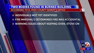 Two bodies found in burned building near Red Sands