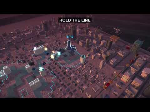GRID DEFENSE: GRID WAR | AI Robots vs Humanity — 60-Second Gameplay Trailer