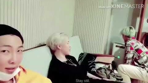 Drunk Tae and Jimin crashing Namjoon