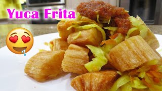 Preparando un Deliciosa Yuca Frita! Comida Facil y Rapida