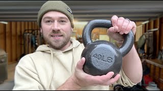 Famous 40lbs Amazon Basics Cast Iron Kettlebell Review Profile