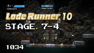 Lode Runner 10 - Stage 7-4 [1034]