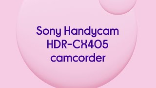 Sony Handycam HDR-CX405 Camcorder - Black - Quick Look screenshot 3